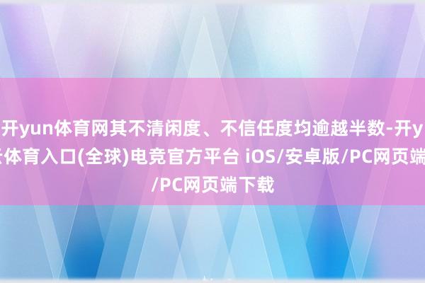 开yun体育网其不清闲度、不信任度均逾越半数-开yun云体育入口(全球)电竞官方平台 iOS/安卓版/PC网页端下载