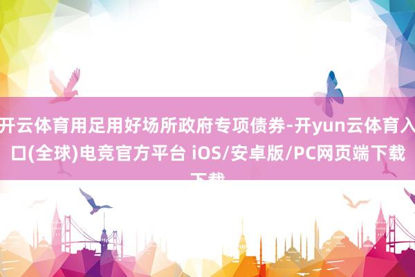 开云体育用足用好场所政府专项债券-开yun云体育入口(全球)电竞官方平台 iOS/安卓版/PC网页端下载