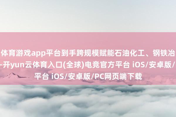 体育游戏app平台到手跨规模赋能石油化工、钢铁冶金等多个行业-开yun云体育入口(全球)电竞官方平台 iOS/安卓版/PC网页端下载