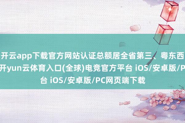 开云app下载官方网站认证总额居全省第三、粤东西北地区首位-开yun云体育入口(全球)电竞官方平台 iOS/安卓版/PC网页端下载